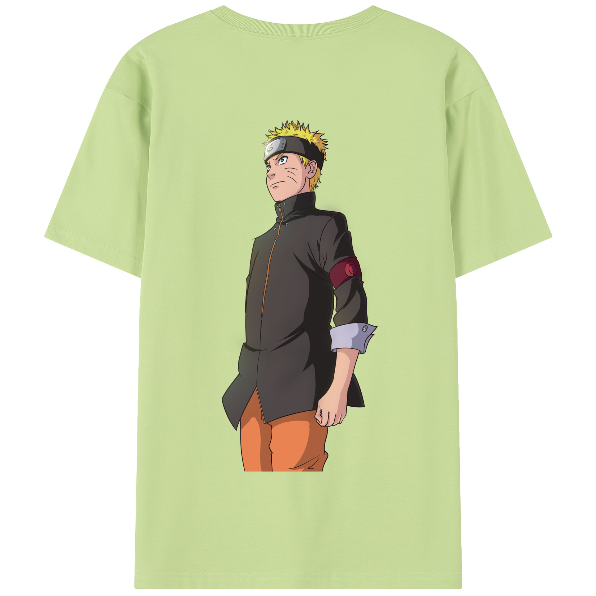 （画像用） NARUTO -ナルト- うずまき ナルト Uzumaki Naruto 綿100％半袖Tシャツ（背面プリント）